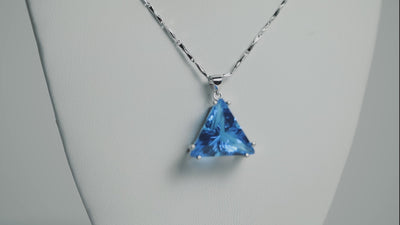 Siberian Blue Pyramid Pendant