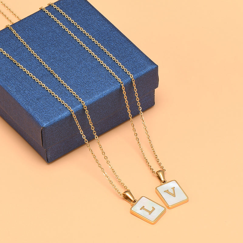 Initial Gold and Pearl Necklaces