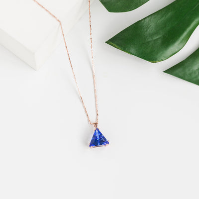 Siberian Blue Pyramid Pendant
