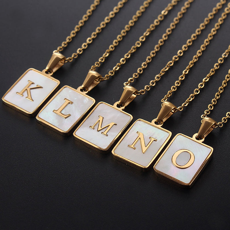 Initial Gold and Pearl Necklaces